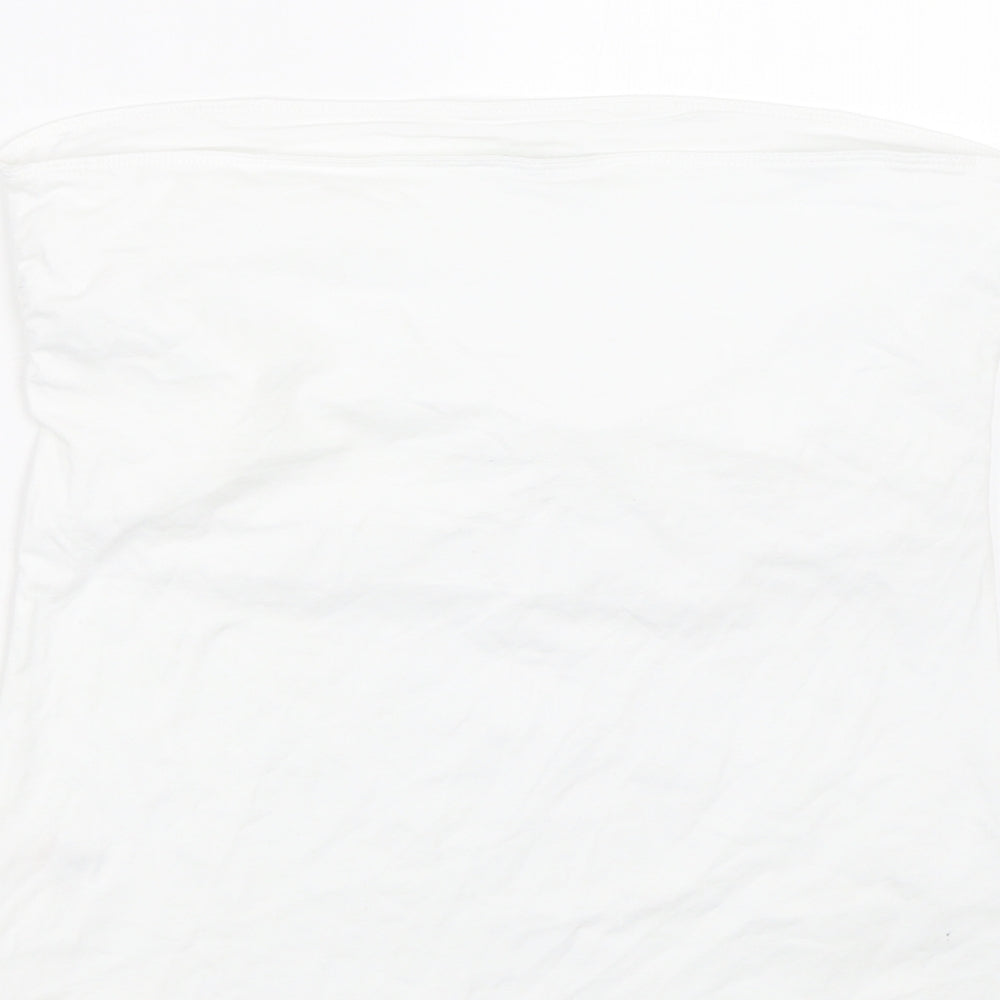 George Womens White Wrap T-Shirt Size 14