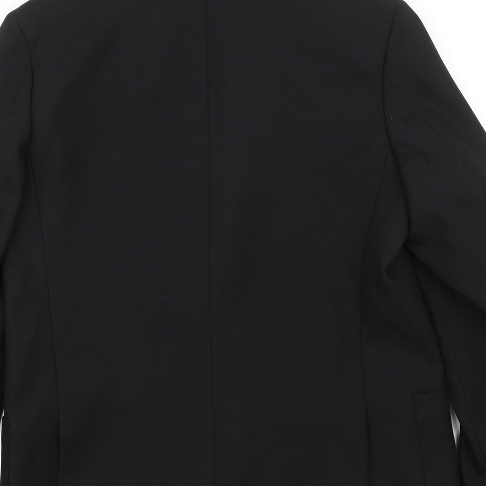 BHS Boys Black Jacket Blazer Size 14 Years