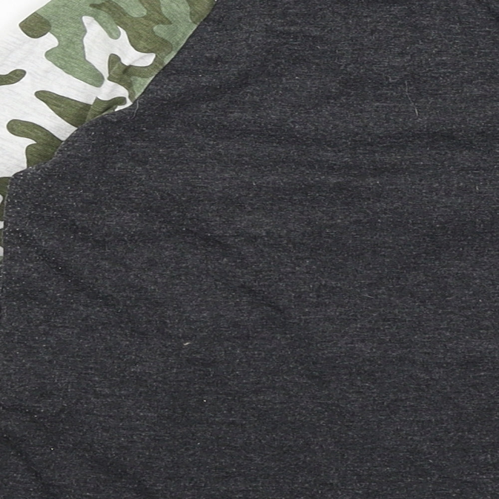 So Cute Boys Grey Camouflage Basic T-Shirt Size 2-3 Years - Little Planet Hero