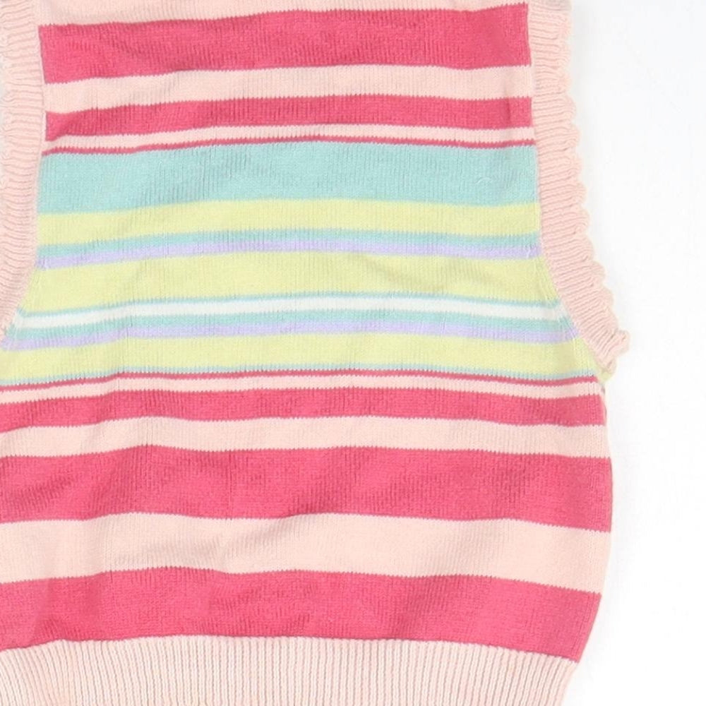 George Baby Multicoloured Striped Pullover Jumper Size 6-9 Months