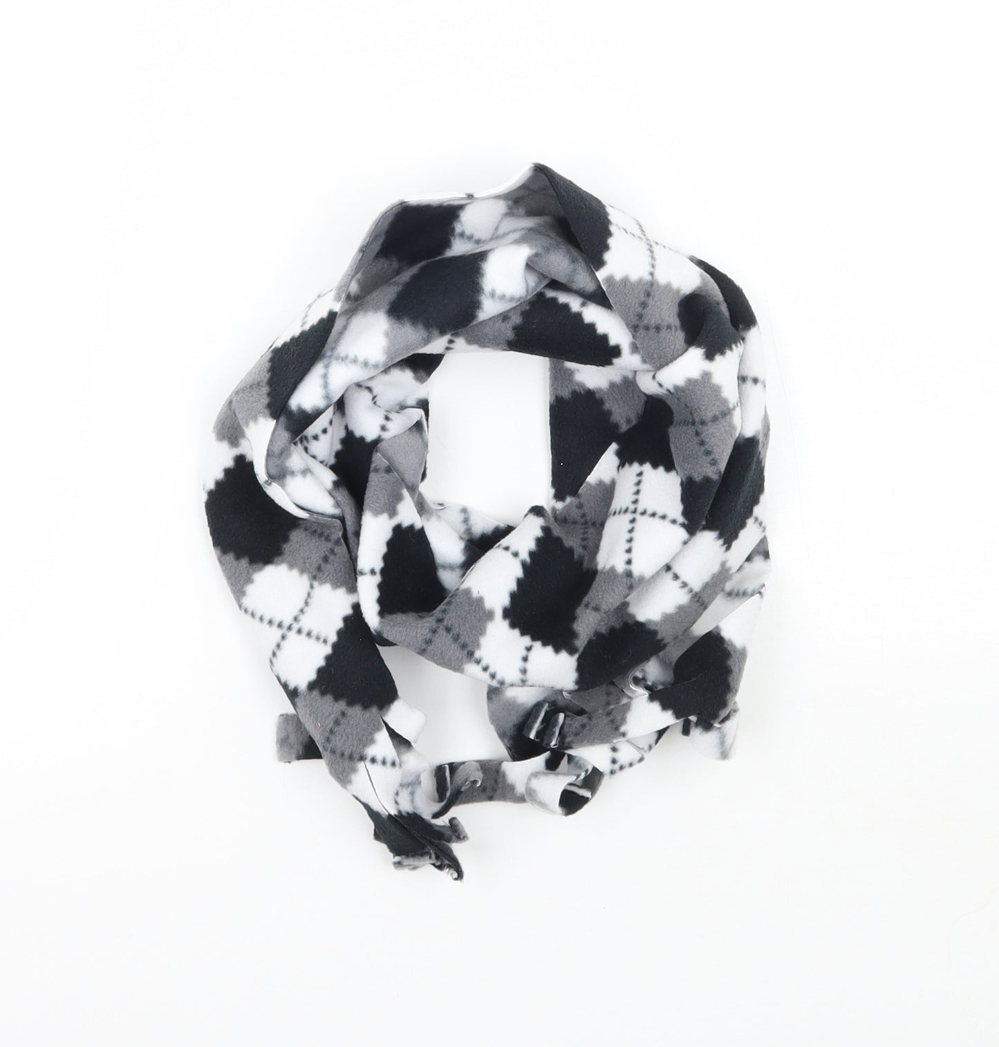 Preworn Womens Black Check Scarf
