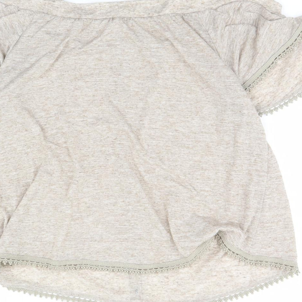 NEXT Womens Beige Basic Blouse Size 10