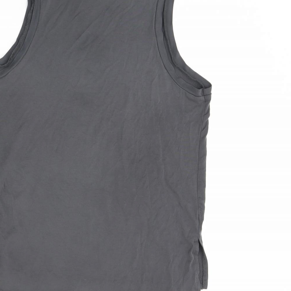 Primark Womens Grey Basic Tank Size XS - Slits up the side