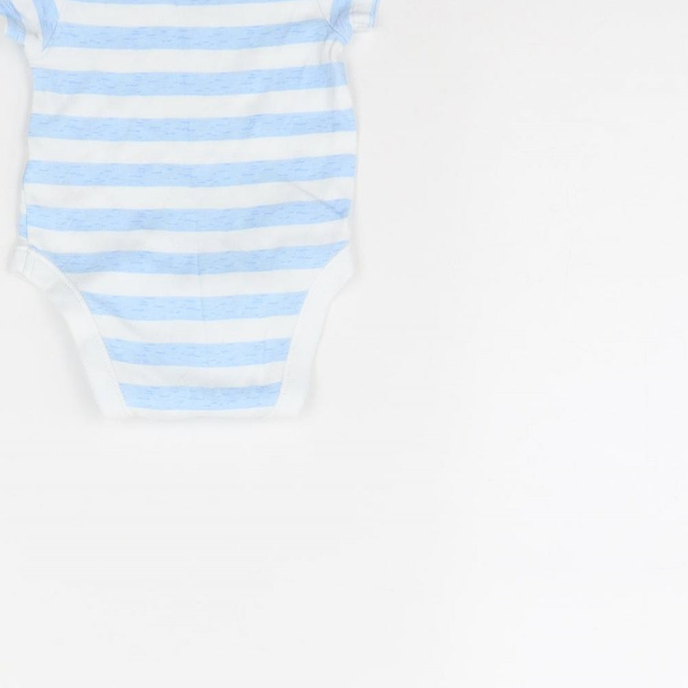 George Baby Blue Striped Babygrow One-Piece Size 3-6 Months