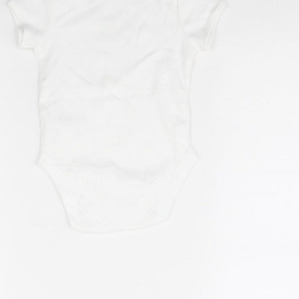 Primark Baby White Babygrow One-Piece Size 9-12 Months - my dad is the best