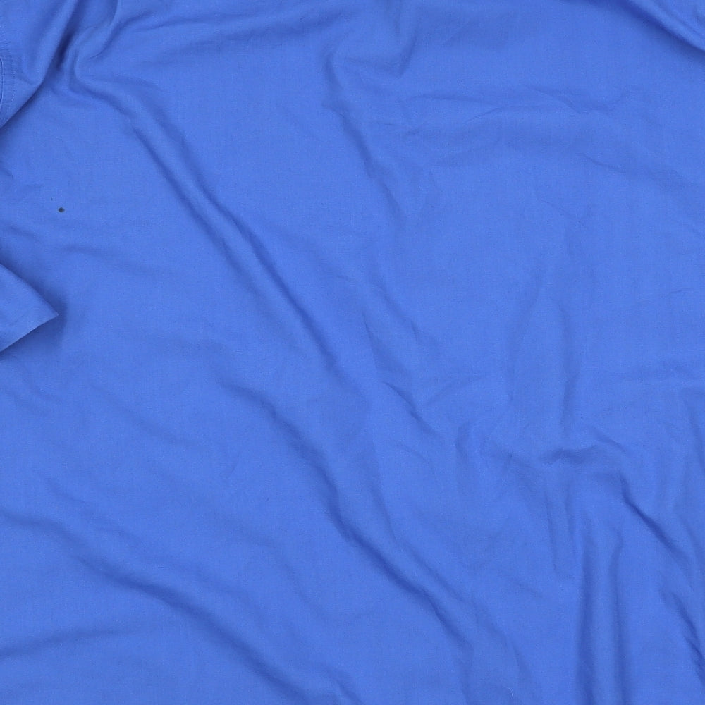 Premier Man Mens Blue Button-Up