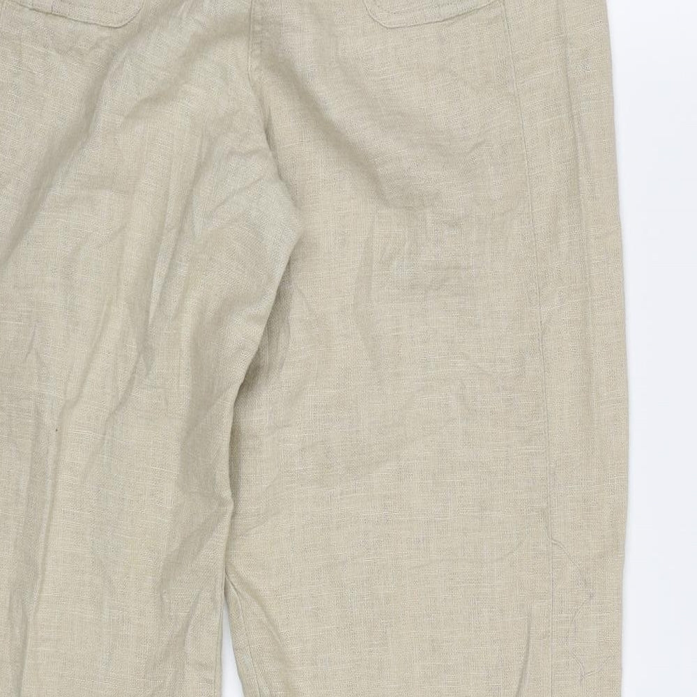 InTown Womens Beige Trousers Size 12 L28 in