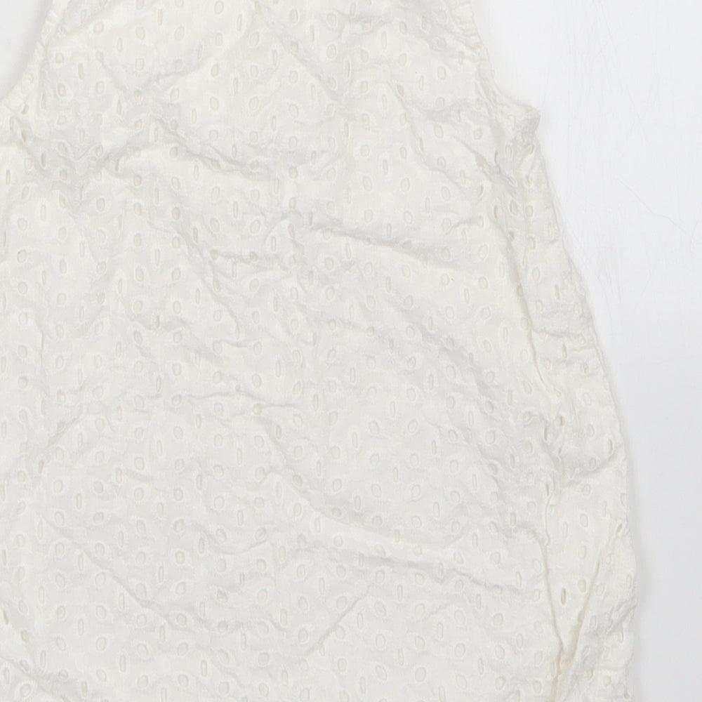 H&M Girls White Floral A-Line Size 12-18 Months