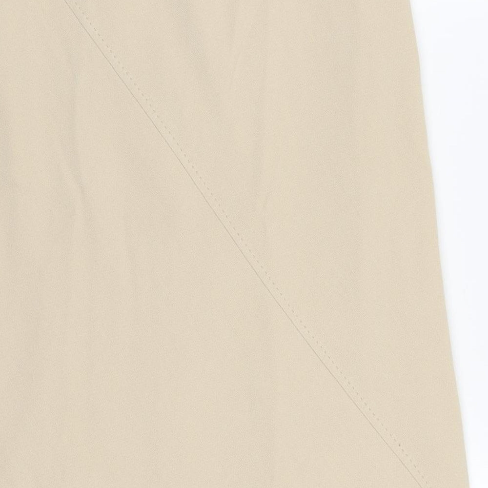 Preworn Womens Beige A-Line Skirt Size 30 in