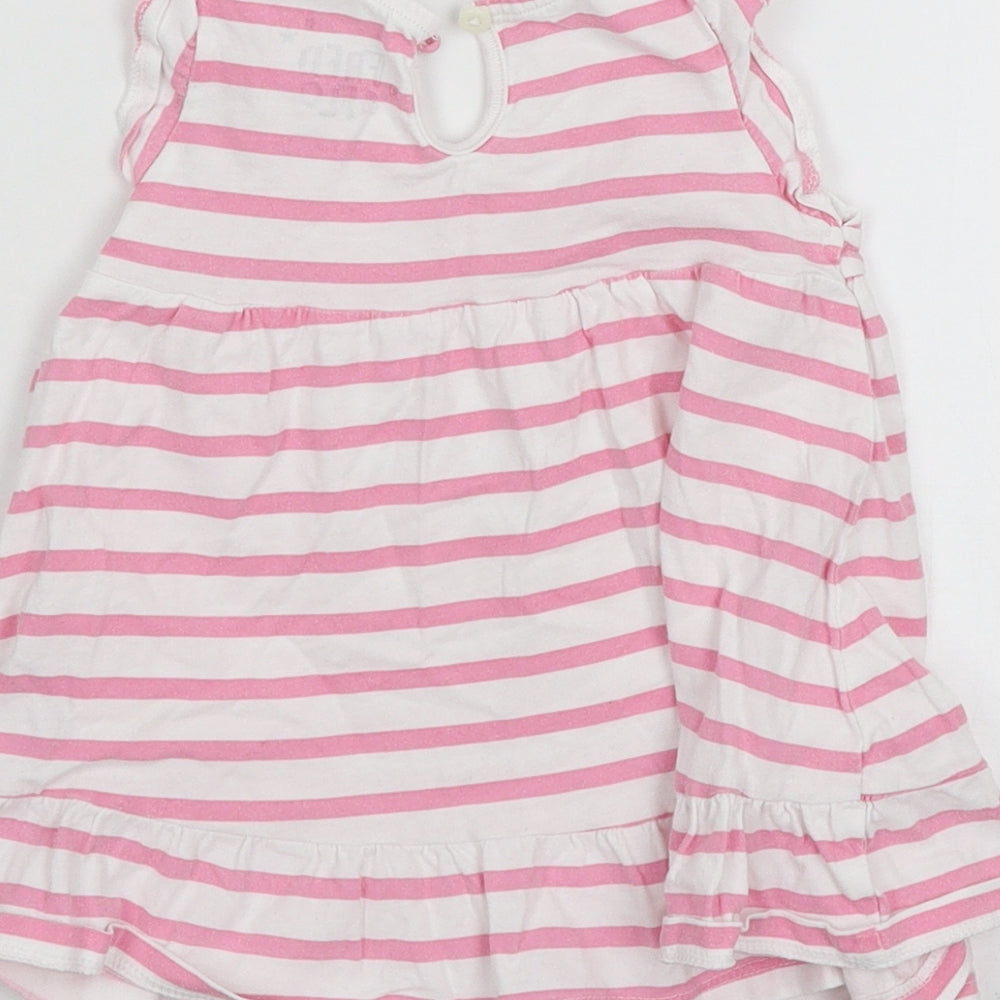 F&F Girls Pink Jersey Tank Dress Size 9-12 Months