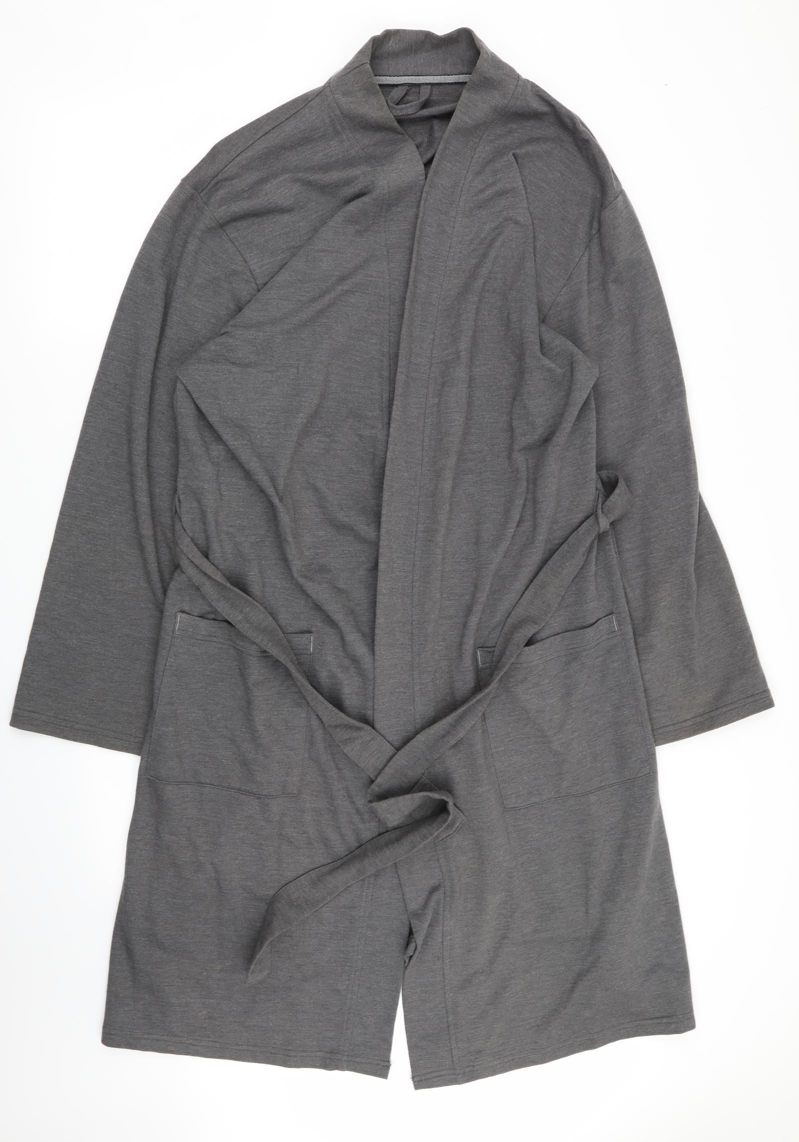 Asda George Mens Grey Solid Robe Size M ??? Preworn