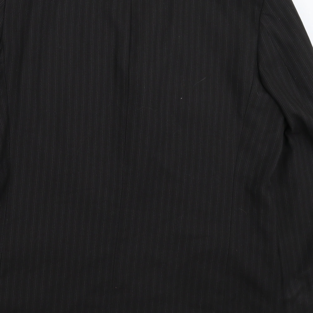 SCOTT Mens Grey Striped Jacket Suit Jacket Size 44