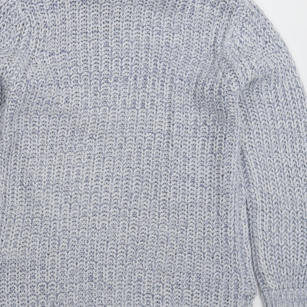 Lotties Womens Blue Knit Pullover Jumper Size 14