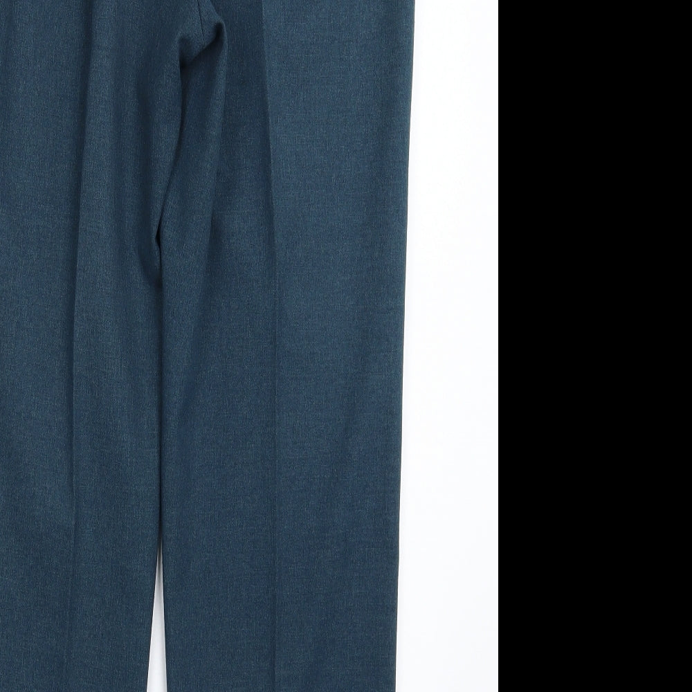 Oscar Womens Blue Dress Pants Trousers Size 12 L28 in
