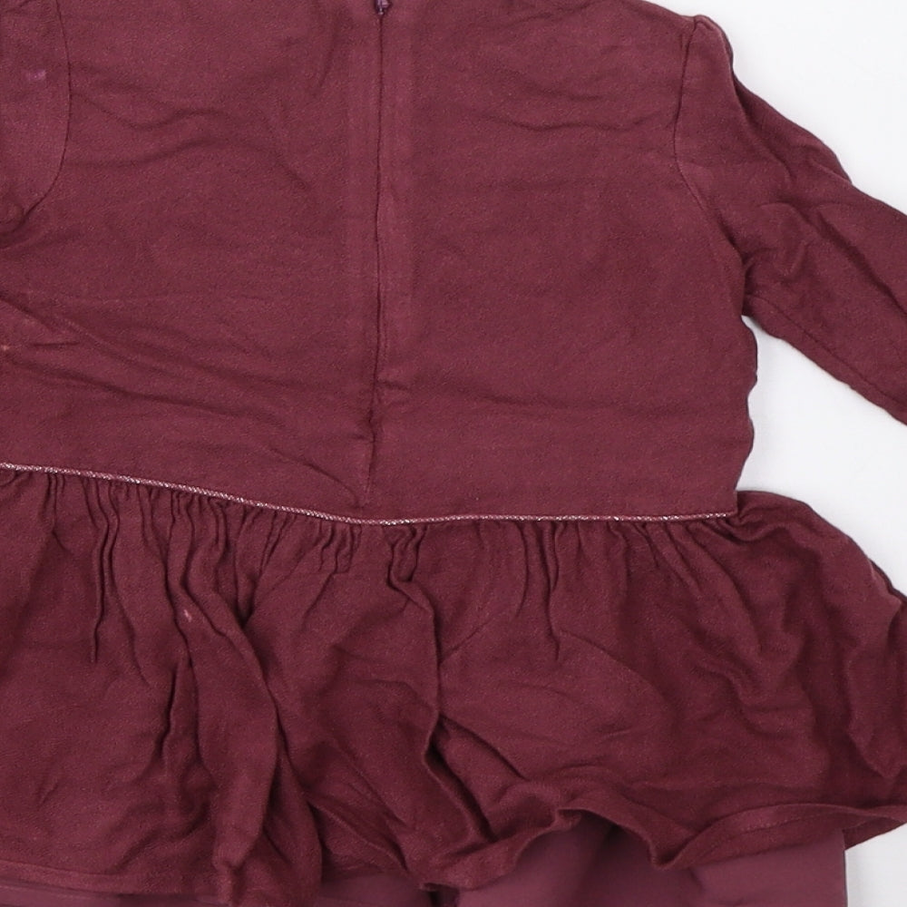 F&F Girls Purple A-Line Size 18-24 Months