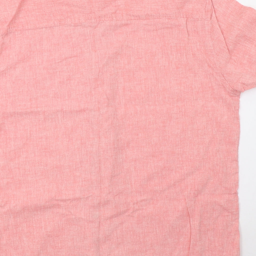 Peacocks Mens Pink Button-Up Size XL - 44inch
