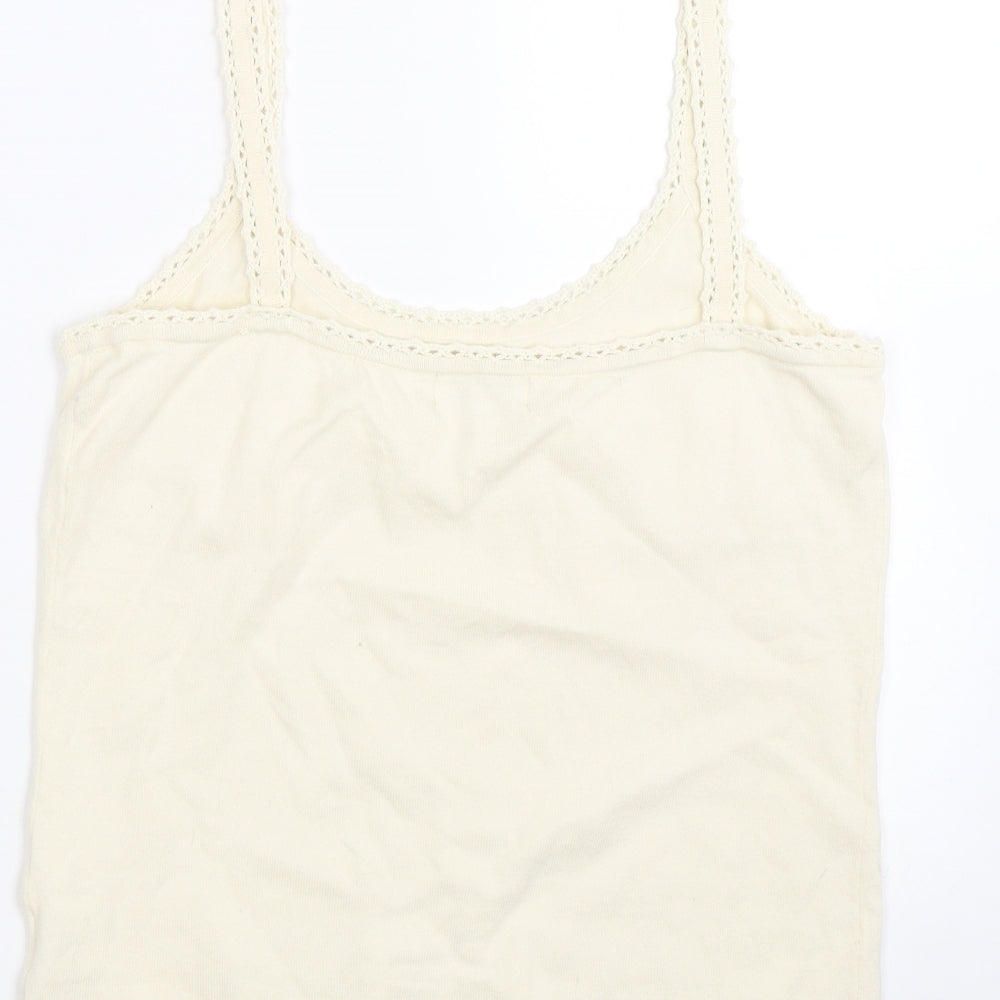 pomodoro Womens Beige Basic Tank Size 14