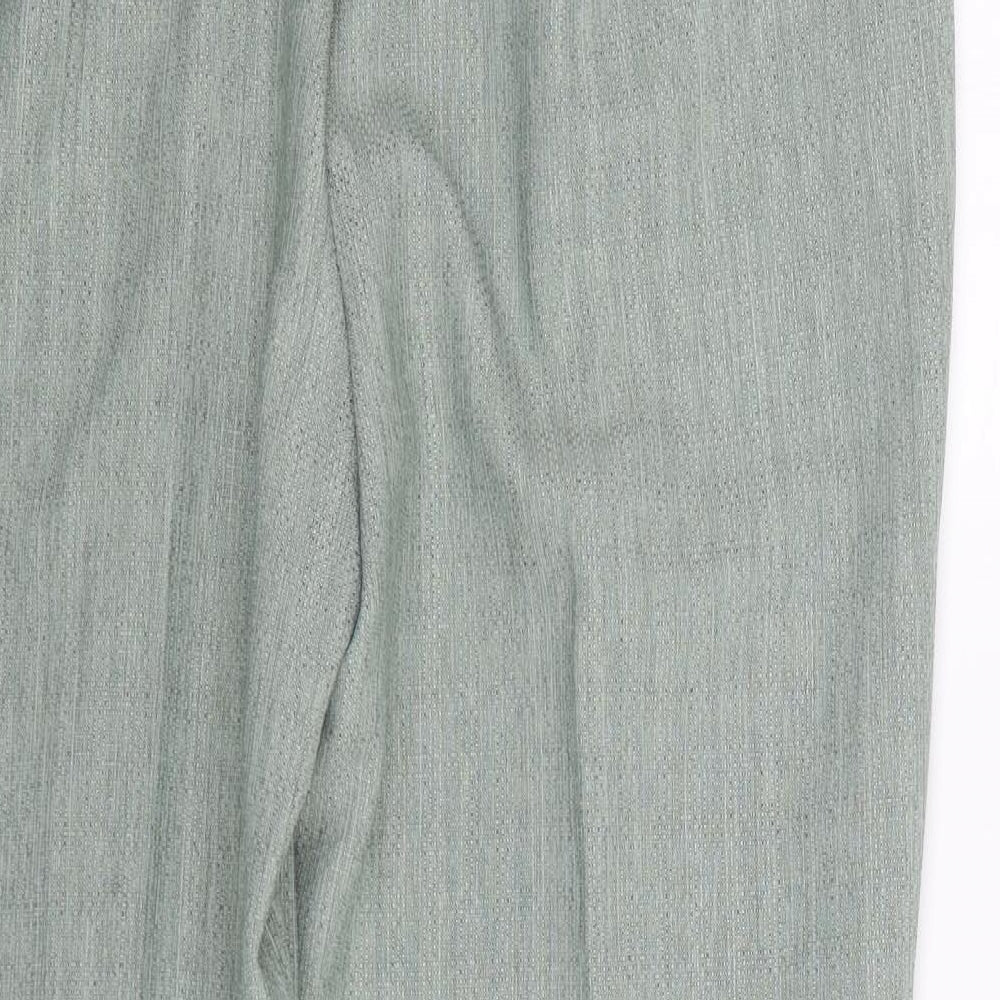 Papaya Womens Green Trousers Size 12 L25 in