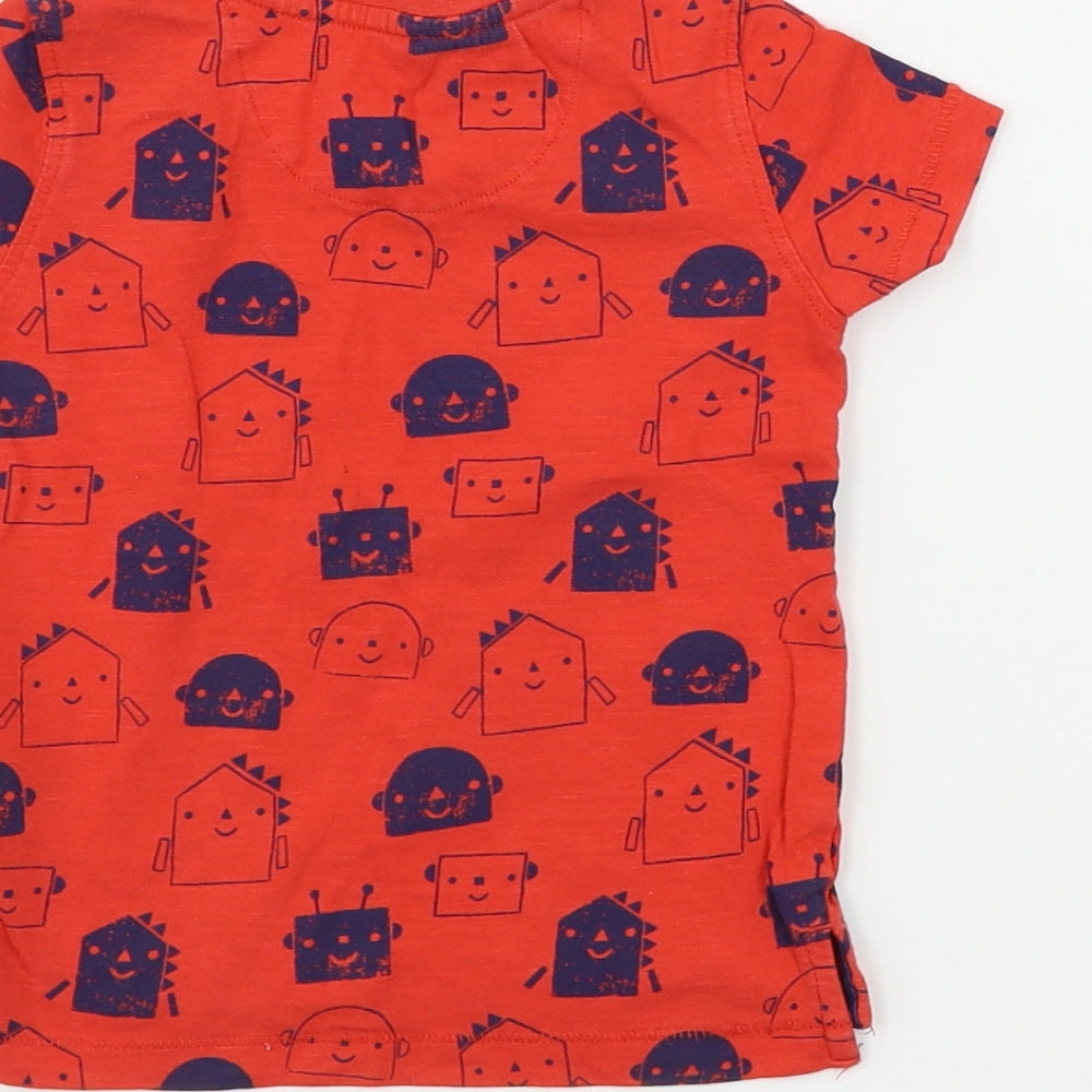 Mothercare Boys Red Basic T-Shirt Size 12-18 Months