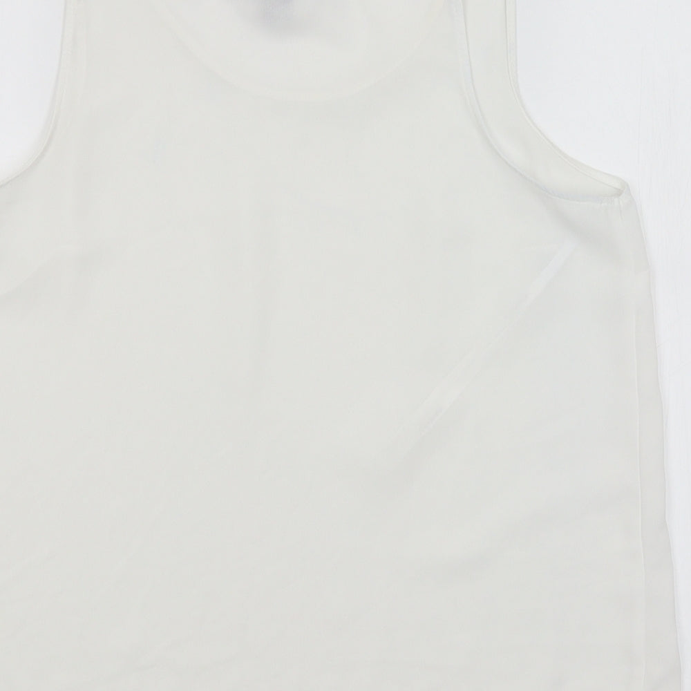 Primark Womens White Basic Tank Size 10