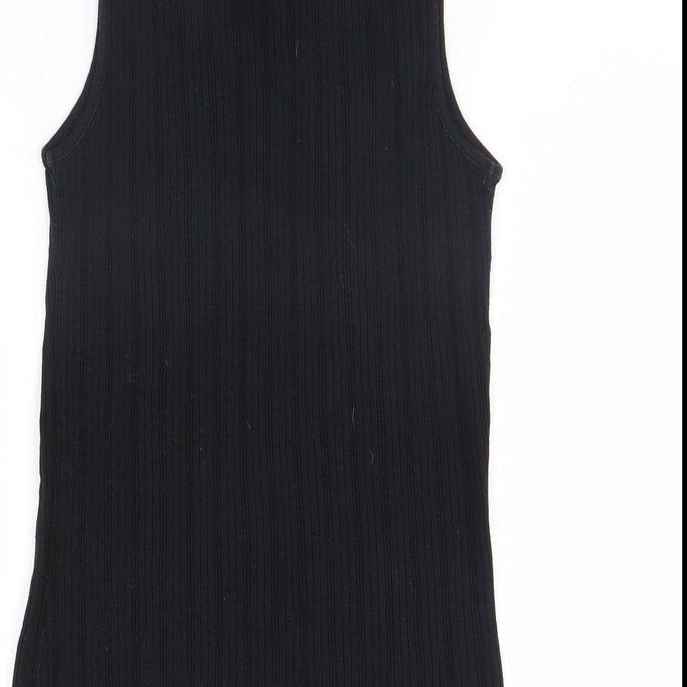 BHS Womens Black Basic Tank Size 14
