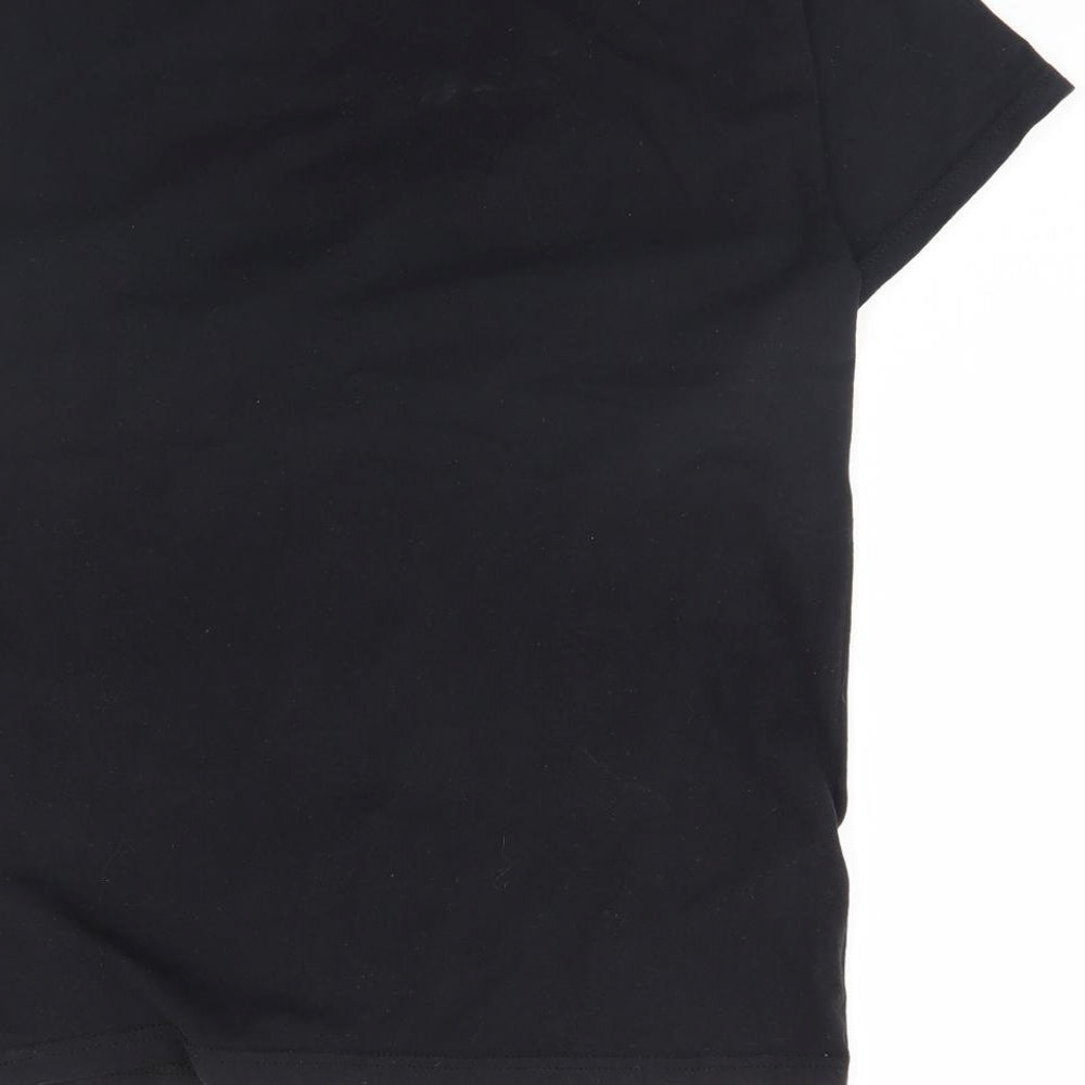 Fruit of the Loom Womens Black Basic T-Shirt Size S - Chaos since 1997