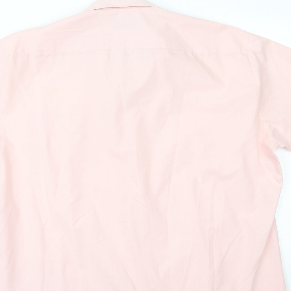 C&A Mens Pink Button-Up Size 16