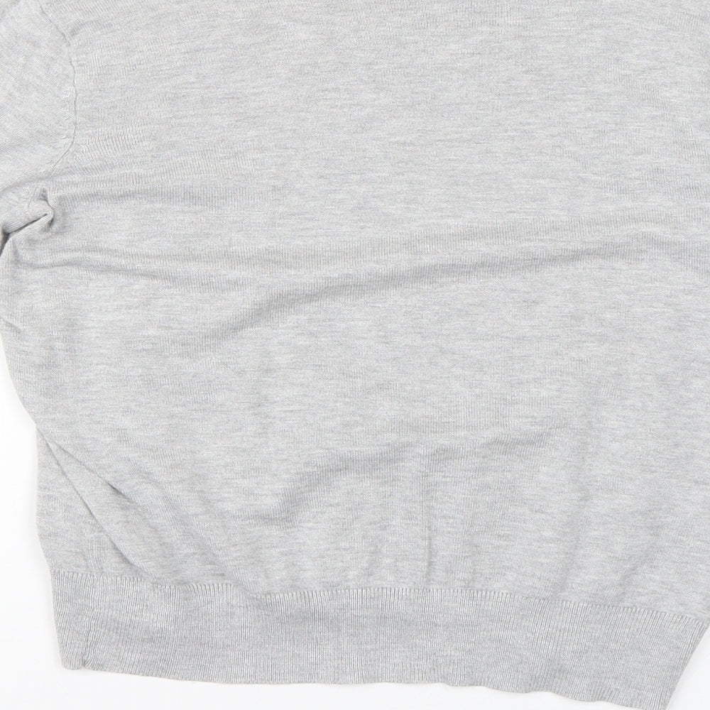 H&M Womens Grey Basic Blouse Size S