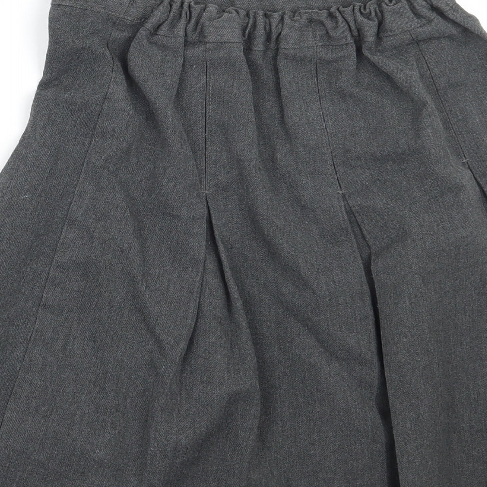 Marks and Spencer Girls Grey A-Line Skirt Size 8-9 Years