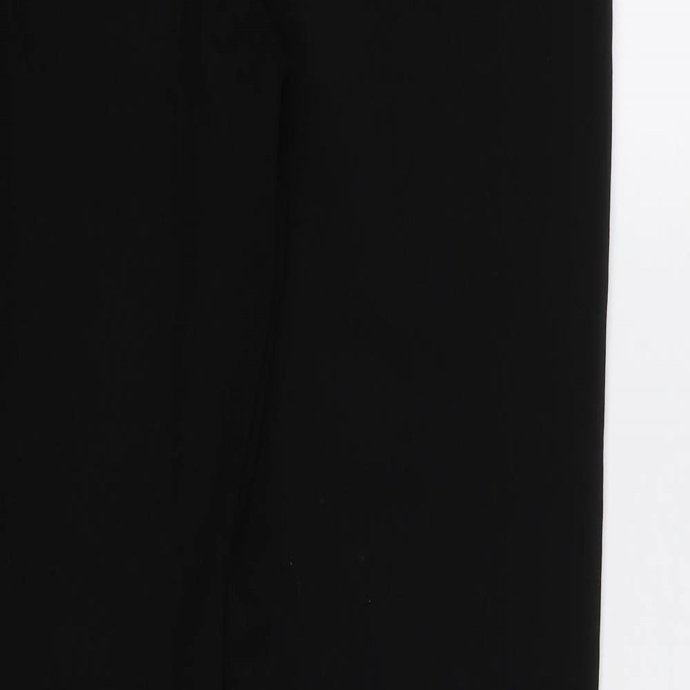 M&S Womens Black Dress Pants Trousers Size 12 L32 in
