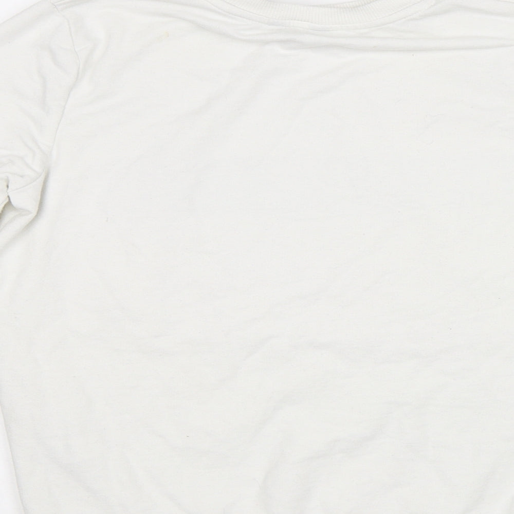 F&F Womens White Pullover Sweatshirt Size 6