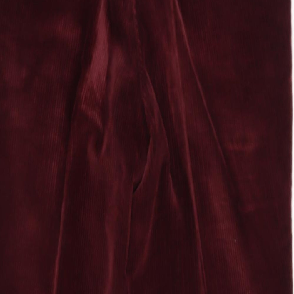 ratcatcher Mens Red Corduroy Trousers Size 34 L28 in