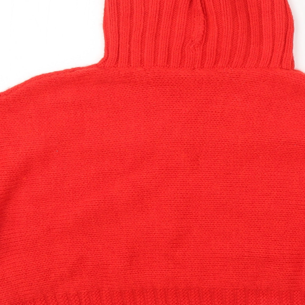 George Womens Red Henley Jumper Size L