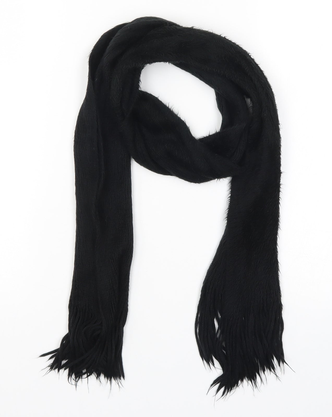 Preworn Womens Black Scarf