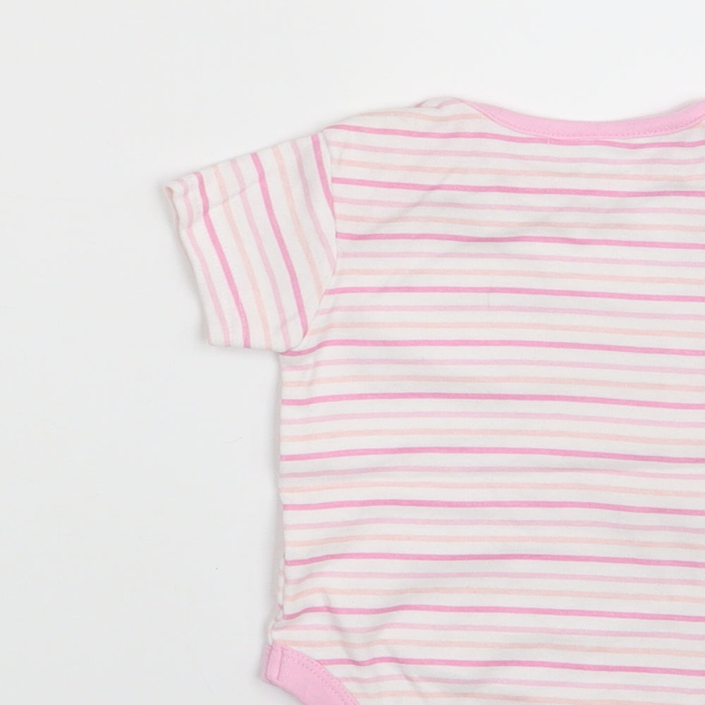 I Love my Unicorn Girls Pink Striped Romper One-Piece Size 6-9 Months