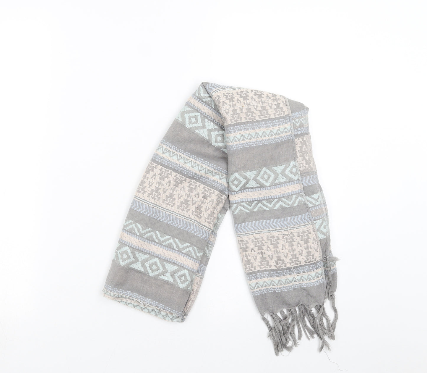 Primark Womens Grey Geometric Scarf