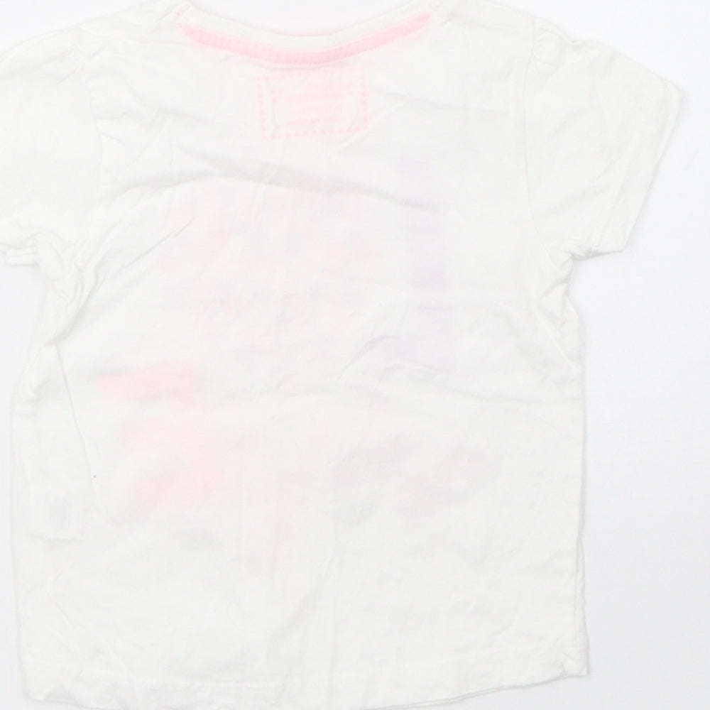 Young Dimension Girls White Basic T-Shirt Size 2 Years