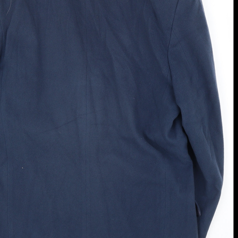 Alexandra Mens Blue Fleece Jacket Suit Jacket Size 42