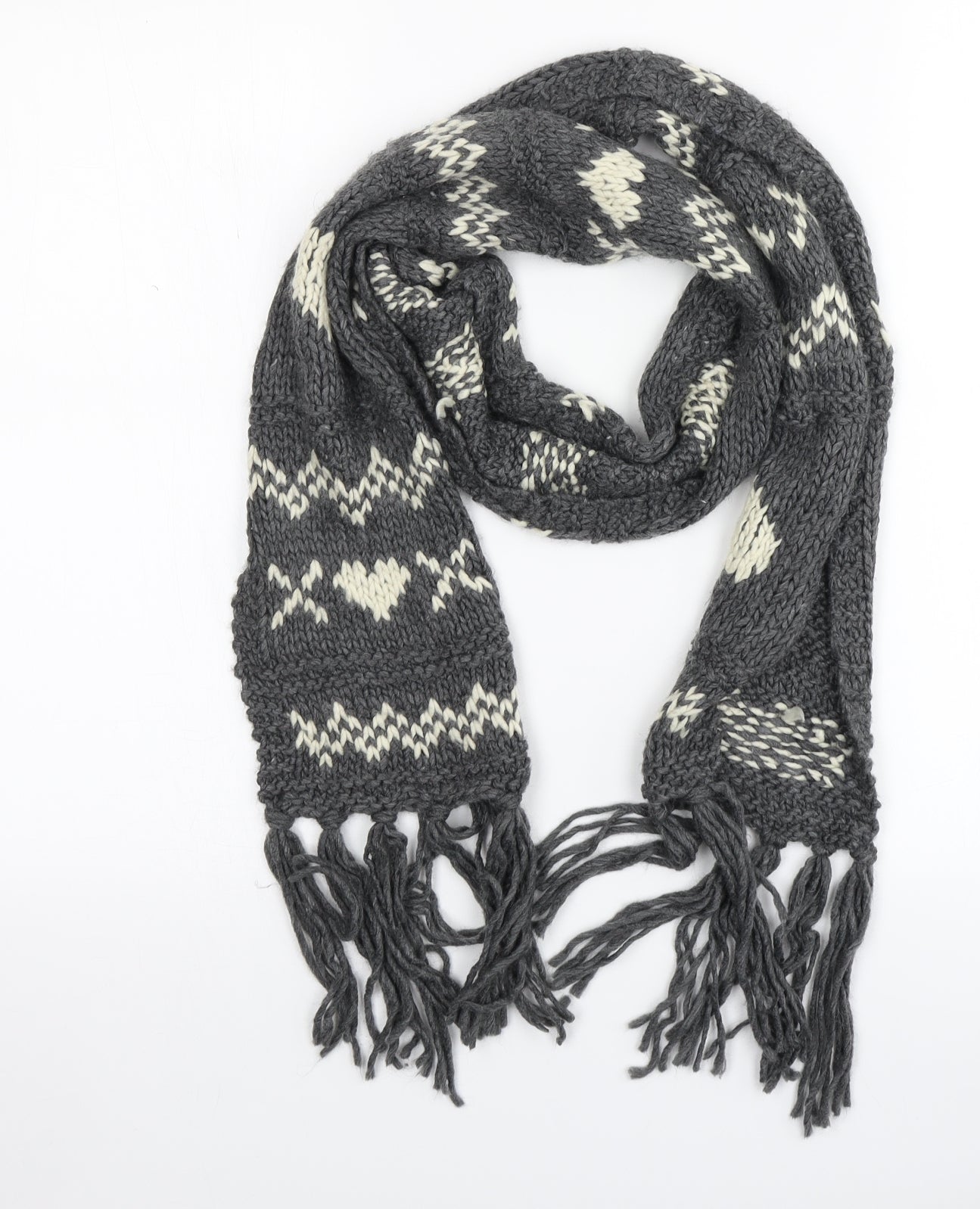 Preworn Womens Grey Scarf