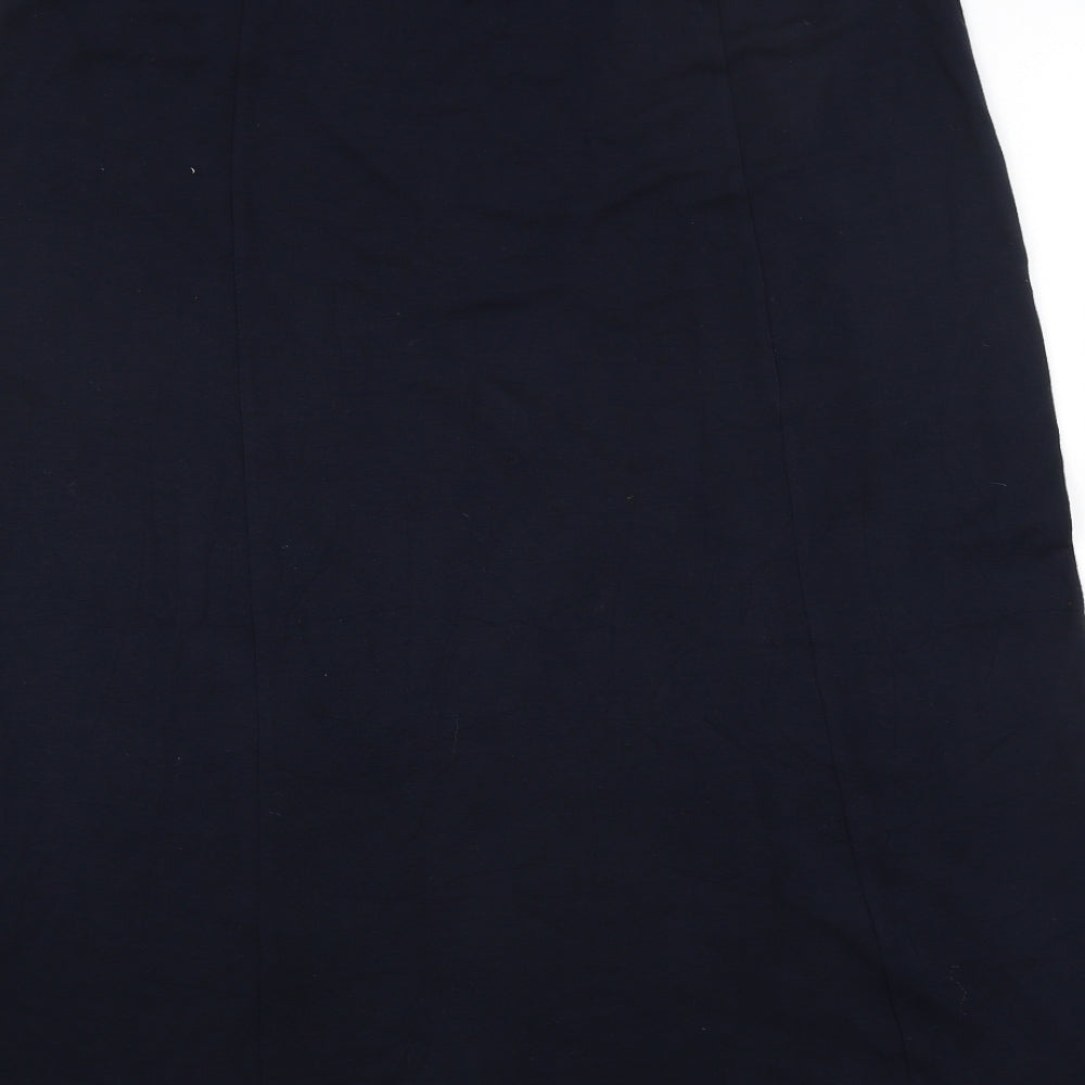 Anne Brooks Womens Blue Straight & Pencil Skirt Size 16