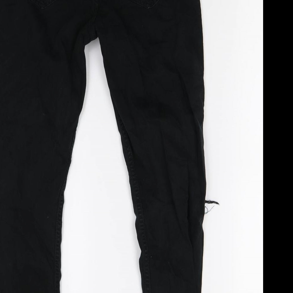 Mango Womens Black Denim Skinny Jeans Size 10 L25 in