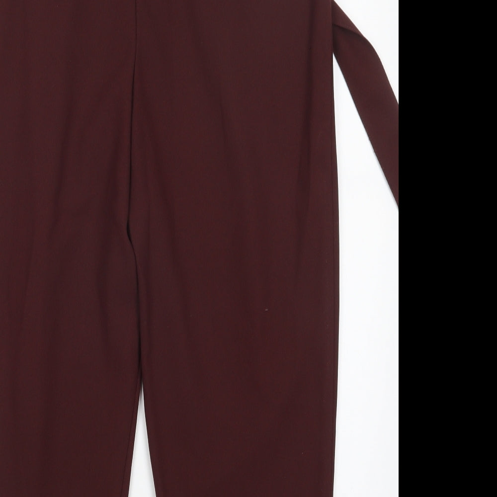 NRW LOOK Womens Brown Trousers Size 16 L24 in