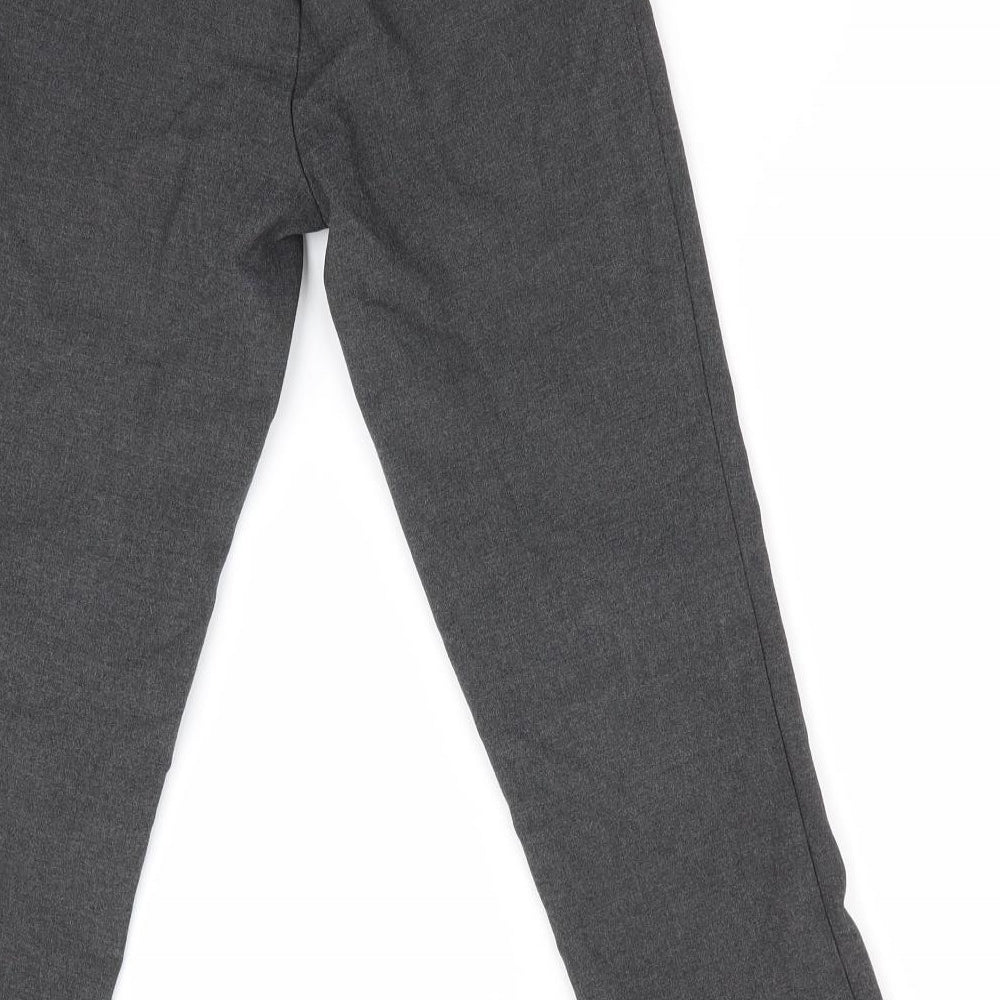 Marks and Spencer Boys Grey Dress Pants Trousers Size 7-8 Years - Elastic back waist