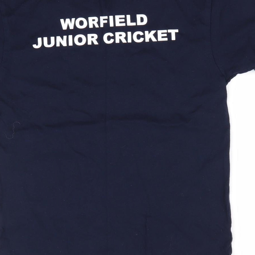 Uneek Boys Blue Basic T-Shirt Size 7-8 Years - Swancote Energy