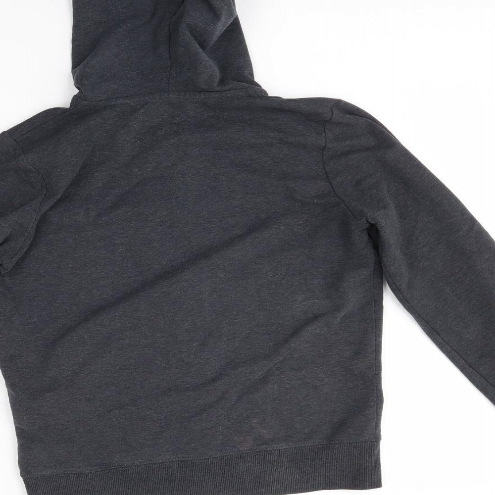 M&S Boys Grey Full Zip Hoodie Size 11-12 Years