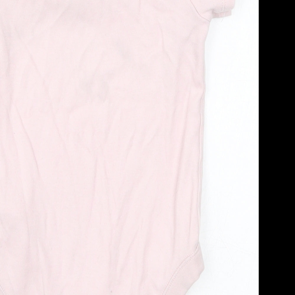 F&F Girls Pink Babygrow One-Piece Size 12-18 Months - Little Flower