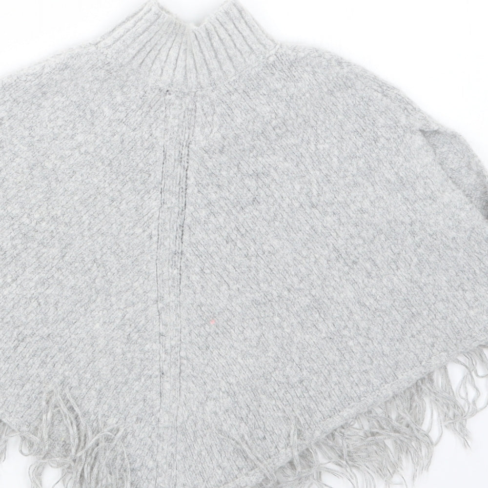 Young Dimension Girls Grey Knit Cape Jumper Size 18-24 Months
