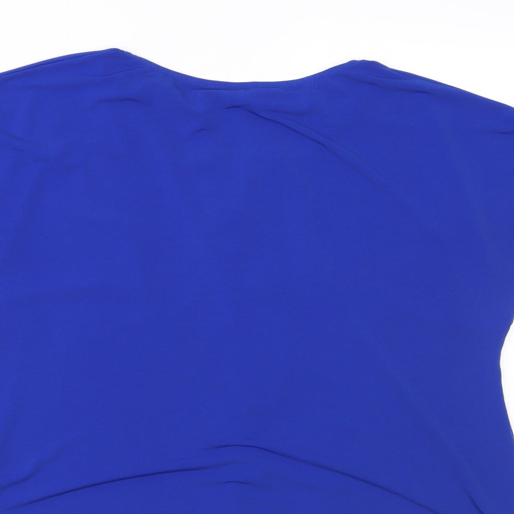 Nightingales Womens Blue Basic Blouse Size 18