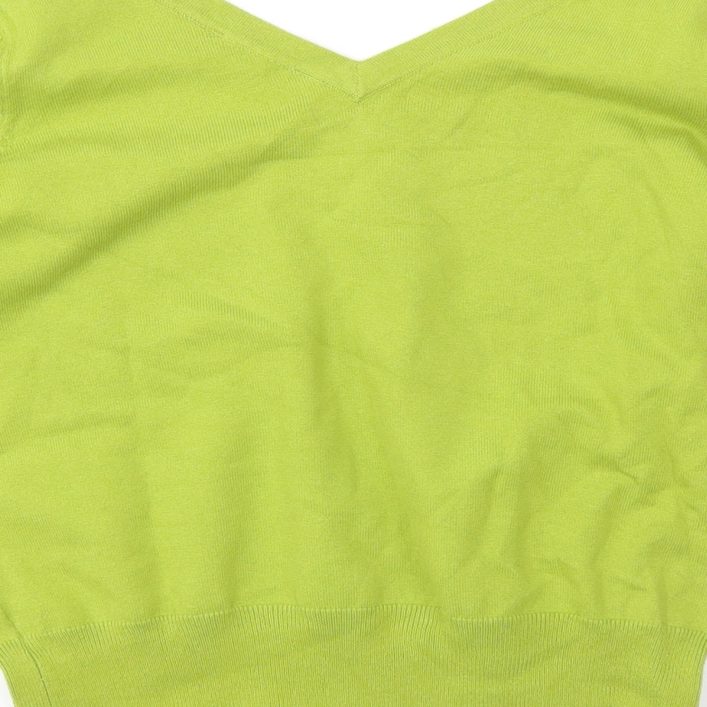 Debenhams Womens Green Basic T-Shirt Size 12