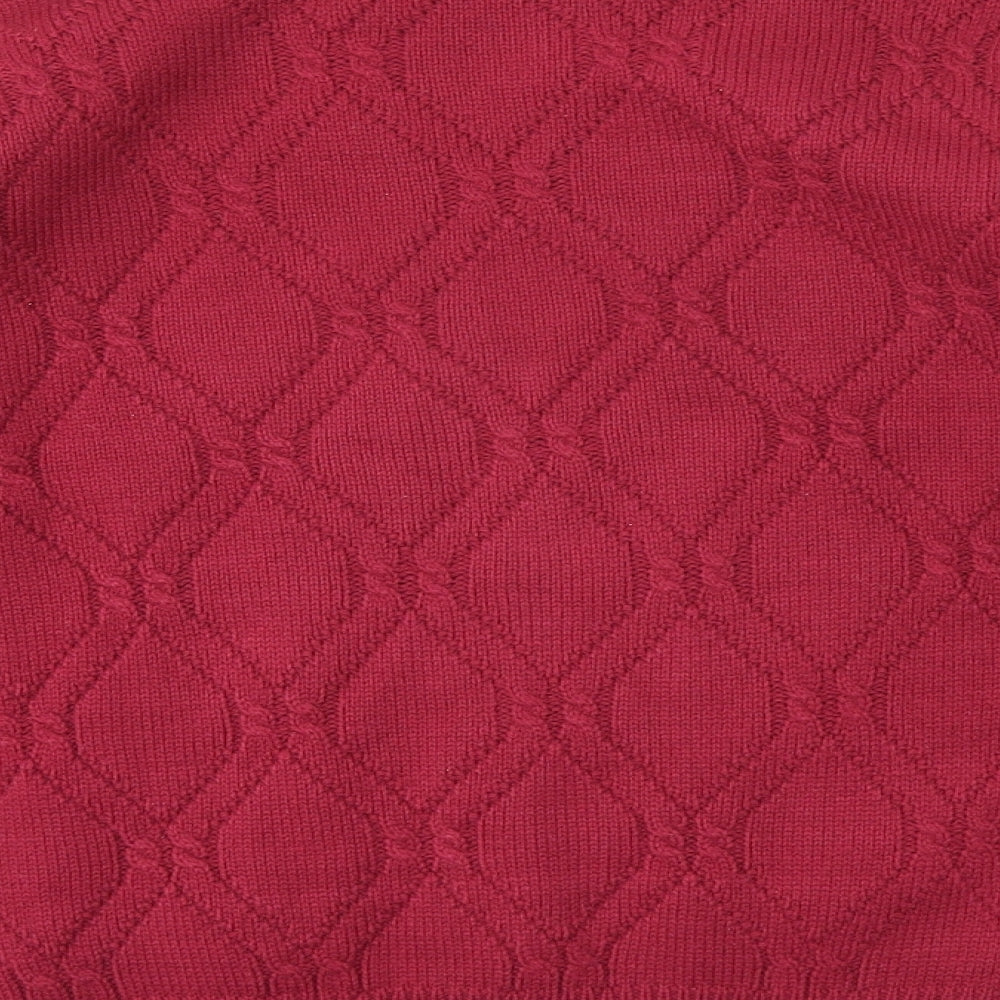 BM Womens Pink Pullover Jumper Size M